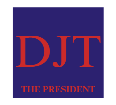 "DJT the President" Sticker (3 inch)